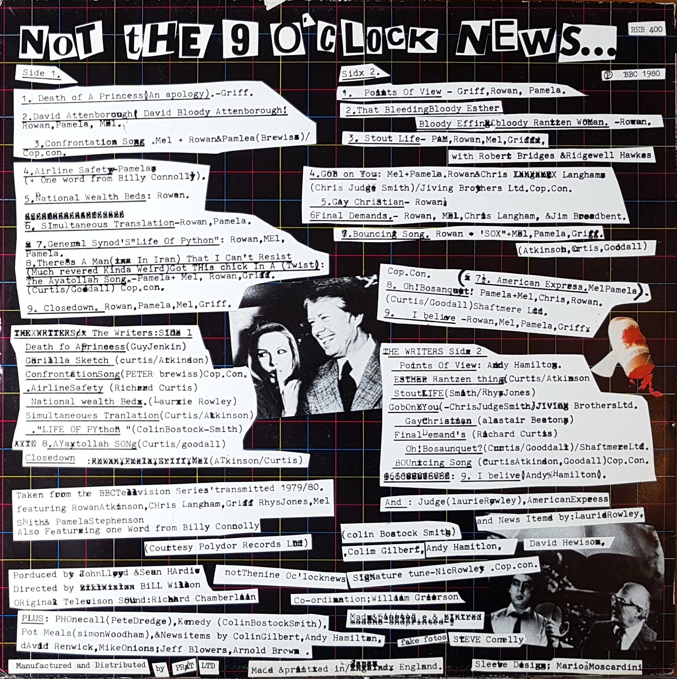 Picture of REB 400 Not the nine o'clock news by artist Various from the BBC records and Tapes library